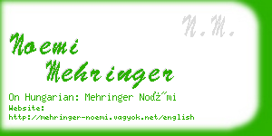 noemi mehringer business card